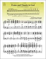 Praise and Thanks to God Handbell sheet music cover